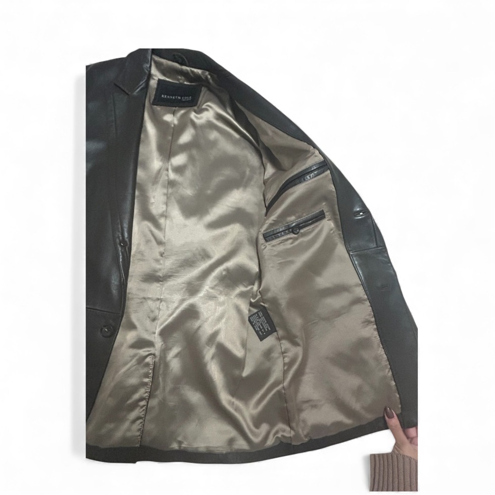 Kenneth Cole Black Leather Jacket - Picture 5 of 7
